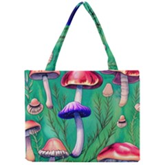 Foresty Mushroom Mini Tote Bag by GardenOfOphir