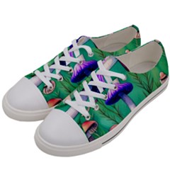 Foresty Mushroom Men s Low Top Canvas Sneakers by GardenOfOphir