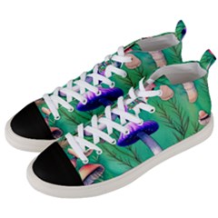 Foresty Mushroom Men s Mid-top Canvas Sneakers