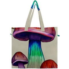 Tiny Mushroom Canvas Travel Bag by GardenOfOphir