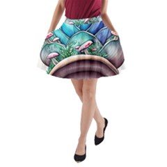 Mushrooms Nature s Little Wonders A-line Pocket Skirt by GardenOfOphir