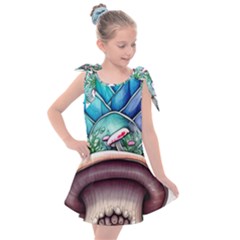 Mushrooms Nature s Little Wonders Kids  Tie Up Tunic Dress by GardenOfOphir