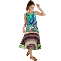 Mushrooms Nature s Little Wonders Summer Maxi Dress by GardenOfOphir