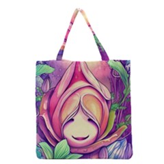 Forest Mushroom Grocery Tote Bag by GardenOfOphir