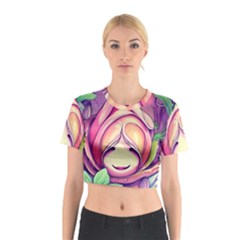 Forest Mushroom Cotton Crop Top by GardenOfOphir