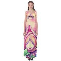 Forest Mushroom Empire Waist Maxi Dress by GardenOfOphir