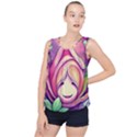 Forest Mushroom Bubble Hem Chiffon Tank Top View1