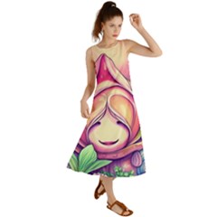 Forest Mushroom Summer Maxi Dress by GardenOfOphir