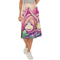 Forest Mushroom Midi Panel Skirt by GardenOfOphir