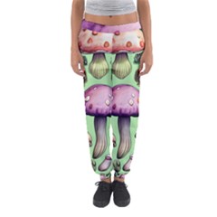 Witchy Forest Mushroom Women s Jogger Sweatpants by GardenOfOphir