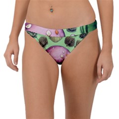 Witchy Forest Mushroom Band Bikini Bottoms by GardenOfOphir