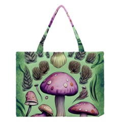 Witchy Forest Mushroom Medium Tote Bag by GardenOfOphir