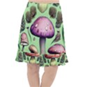 Witchy Forest Mushroom Fishtail Chiffon Skirt View1