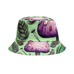 Witchy Forest Mushroom Inside Out Bucket Hat by GardenOfOphir