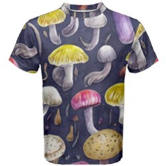 Fantasy Woodland Mushroom Men s Cotton Tee by GardenOfOphir