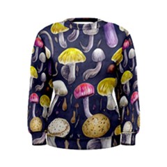 Fantasy Woodland Mushroom Women s Sweatshirt by GardenOfOphir