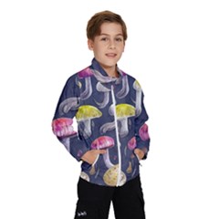 Fantasy Woodland Mushroom Kids  Windbreaker by GardenOfOphir