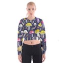 Fantasy Woodland Mushroom Cropped Sweatshirt View1