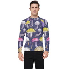 Fantasy Woodland Mushroom Men s Long Sleeve Rash Guard by GardenOfOphir