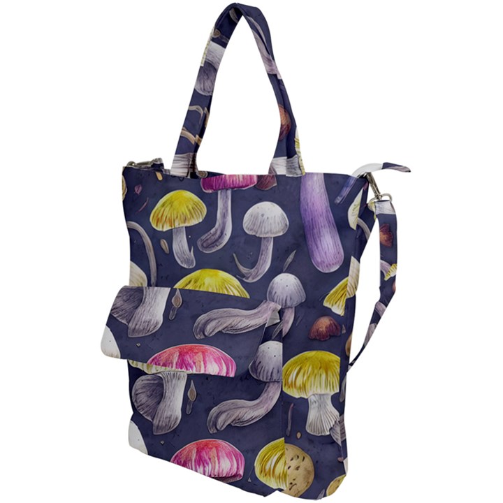 Fantasy Woodland Mushroom Shoulder Tote Bag