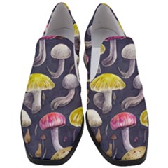 Fantasy Woodland Mushroom Women Slip On Heel Loafers by GardenOfOphir