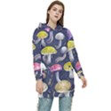 Fantasy Woodland Mushroom Women s Long Oversized Pullover Hoodie View1