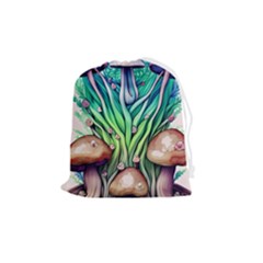 Goblin Core Forest Mushroom Drawstring Pouch (medium) by GardenOfOphir