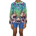 Goblin Core Forest Mushroom Kids  Long Sleeve Swimwear View1