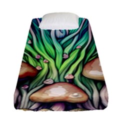 Goblin Core Forest Mushroom Fitted Sheet (single Size) by GardenOfOphir