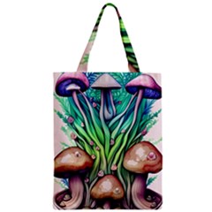 Goblin Core Forest Mushroom Zipper Classic Tote Bag by GardenOfOphir