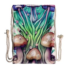 Goblin Core Forest Mushroom Drawstring Bag (large) by GardenOfOphir