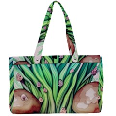 Goblin Core Forest Mushroom Canvas Work Bag by GardenOfOphir