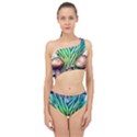 Goblin Core Forest Mushroom Spliced Up Two Piece Swimsuit View1