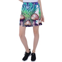 Goblin Core Forest Mushroom Tennis Skirt by GardenOfOphir