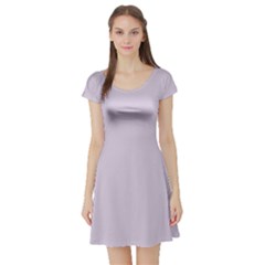 Languid Lavender Purple	 - 	short Sleeve Skater Dress by ColorfulDresses