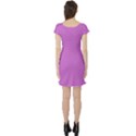 French Mauve Purple	 - 	Short Sleeve Skater Dress View2