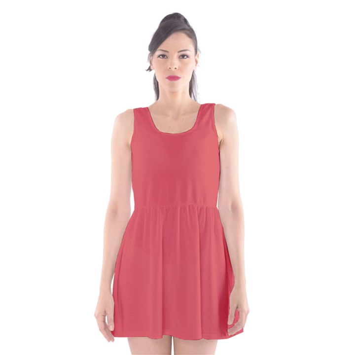 Cayenne Red	 - 	Scoop Neck Skater Dress