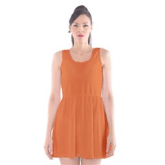 Halloween Orange	 - 	scoop Neck Skater Dress