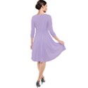 Crocus Petal Purple	 - 	Quarter Sleeve Waist Band Dress View2