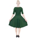 Basil Green	 - 	Quarter Sleeve A-Line Dress View2