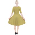 Arylide Yellow	 - 	Quarter Sleeve A-Line Dress View2