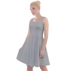 Rhino Grey	 - 	knee Length Skater Dress