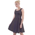 Dark Liver Grey	 - 	Knee Length Skater Dress View1