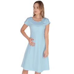 Robin Egg Blue	 - 	classic Short Sleeve Dress by ColorfulDresses