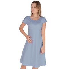 Cashmere Blue	 - 	classic Short Sleeve Dress by ColorfulDresses