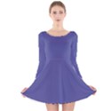 Blue Iris	 - 	Long Sleeve Velvet Skater Dress View1