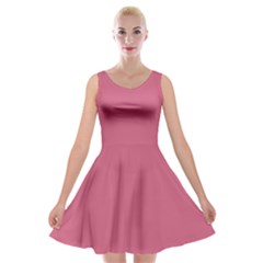 Cinnamon Satin Pink	 - 	Velvet Skater Dress