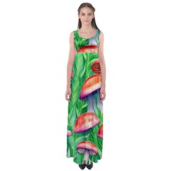 A Forest Fantasy Empire Waist Maxi Dress by GardenOfOphir