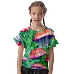 A Forest Fantasy Kids  Cut Out Flutter Sleeves by GardenOfOphir