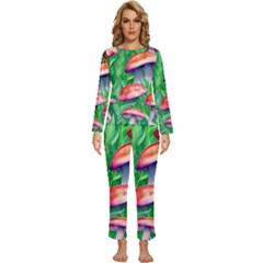 A Forest Fantasy Womens  Long Sleeve Lightweight Pajamas Set by GardenOfOphir